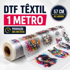 Impressão DTF Têxtil – Metro Linear (57cm x 100cm)