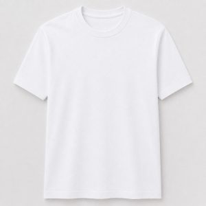Camiseta Básica Branca 100% Algodão Unissex