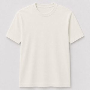 Camiseta Básica Off White 100% Algodão Unissex