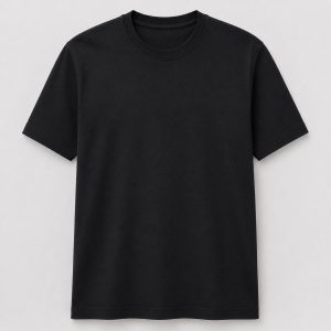 Camiseta Básica Preta 100% Algodão Unissex
