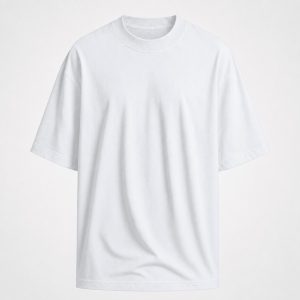 Camiseta Oversized Branca 100% Algodão 30.1