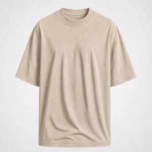 Camiseta Oversized Caqui 100% Algodão 30.1