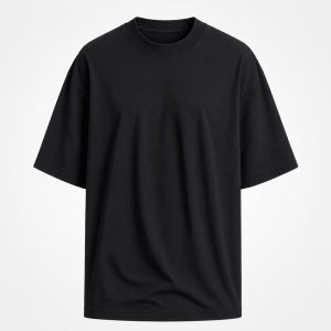 Camiseta Oversized Preta 100% Algodão 30.1